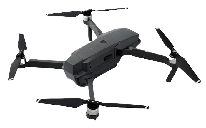 AeroClear drone over an illustrative mission globe