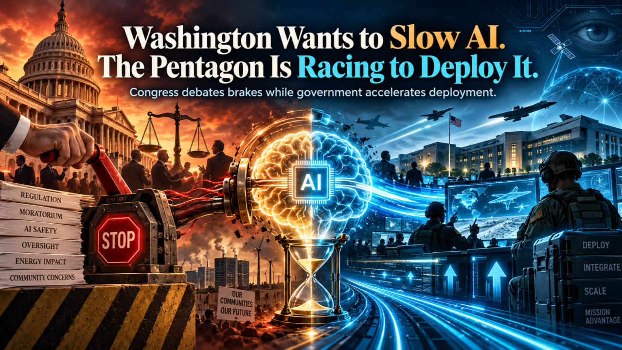 Washington Wants to Slow AI. The Pentagon Is Racing to Deploy It.