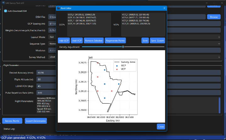 Point editor map preview